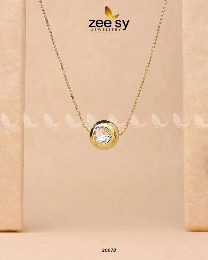 Heart Chain Golden chains - Zeesy Jewellery Pakistan | Premium Artificial & Imitation Jewellery