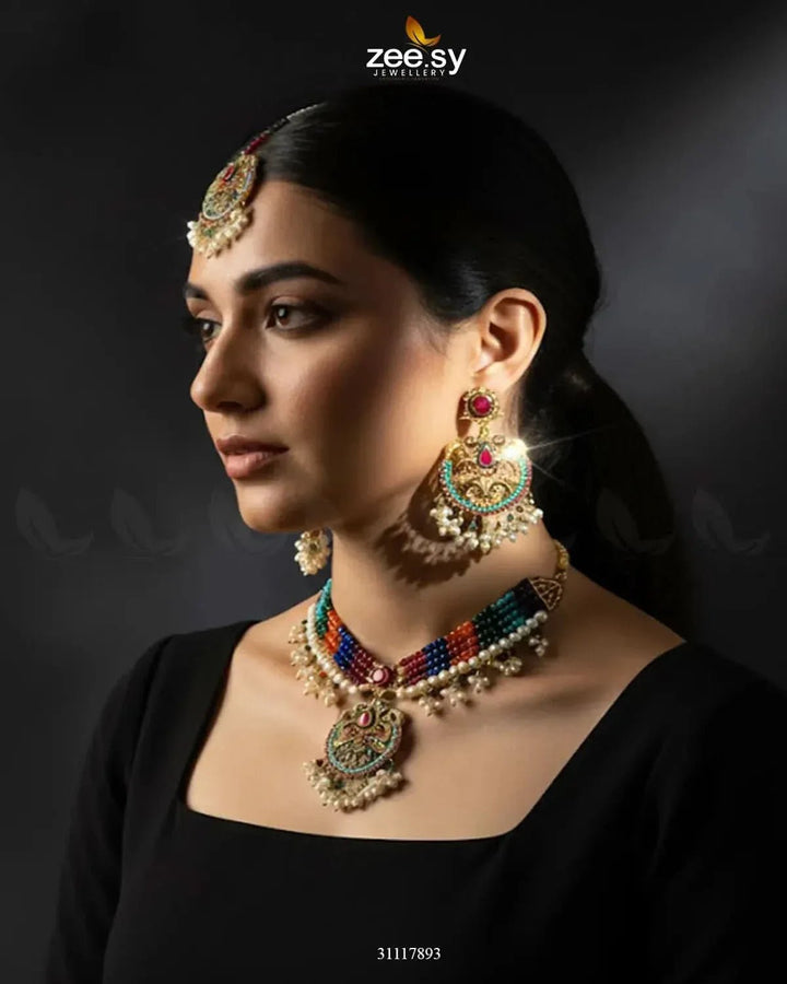 Jasmine Choker Set choker - Zeesy Jewellery Pakistan | Premium Artificial & Imitation Jewellery