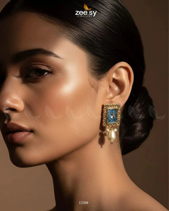 Cobble Crush Earrings Earrings - Zeesy Jewellery Pakistan | Premium Artificial & Imitation Jewellery