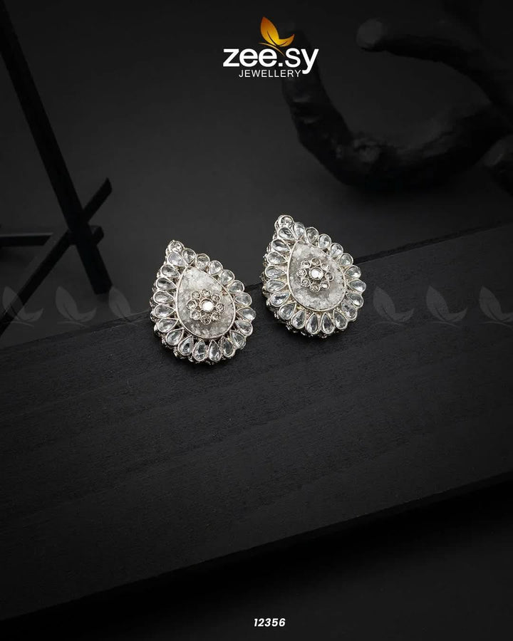 Turkish Earrings White Earrings - Zeesy Jewellery Pakistan | Premium Artificial & Imitation Jewellery
