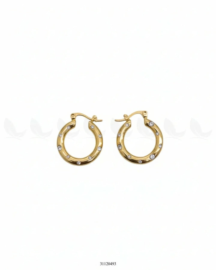 Classic Tiny Sparkle Hoop Earrings Earrings - Zeesy Jewellery Pakistan | Premium Artificial & Imitation Jewellery