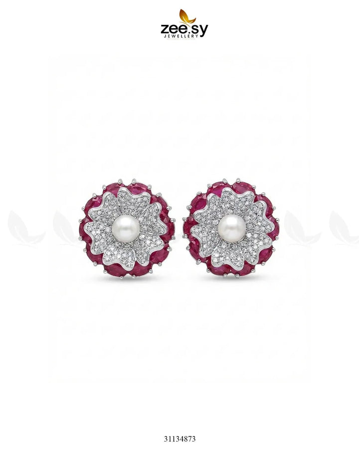Customizable Radiance Floral Earrings Earrings - Zeesy Jewellery Pakistan | Premium Artificial & Imitation Jewellery