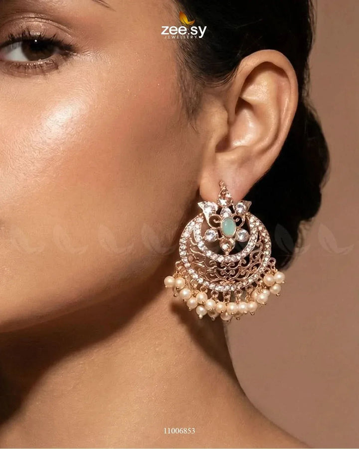 Exclusive Sheesh Gul Stud Earrings Earrings - Zeesy Jewellery Pakistan | Premium Artificial & Imitation Jewellery