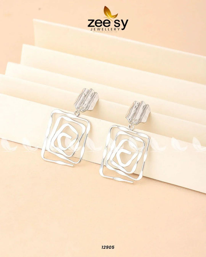 Anemone Earrings Silver Earrings - Zeesy Jewellery Pakistan | Premium Artificial & Imitation Jewellery