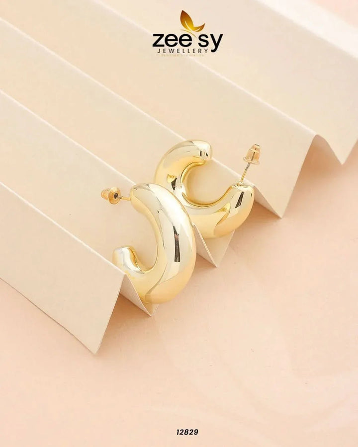 C-Type Stud Earrings Earrings - Zeesy Jewellery Pakistan | Premium Artificial & Imitation Jewellery