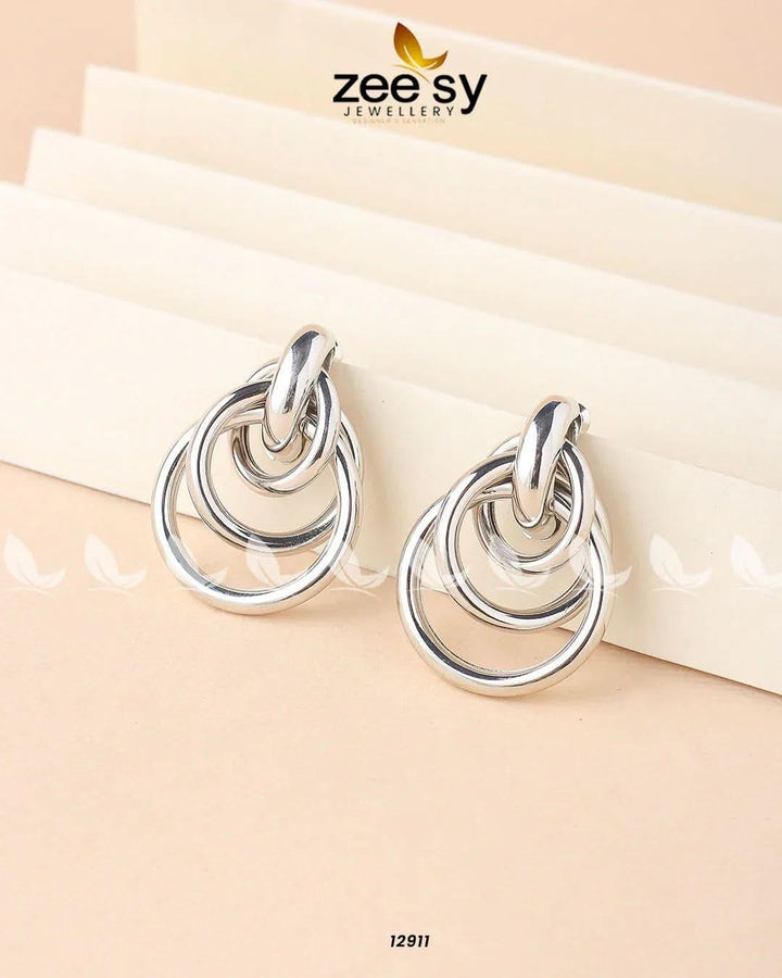 Cosmos Earrings Silver Earrings - Zeesy Jewellery Pakistan | Premium Artificial & Imitation Jewellery