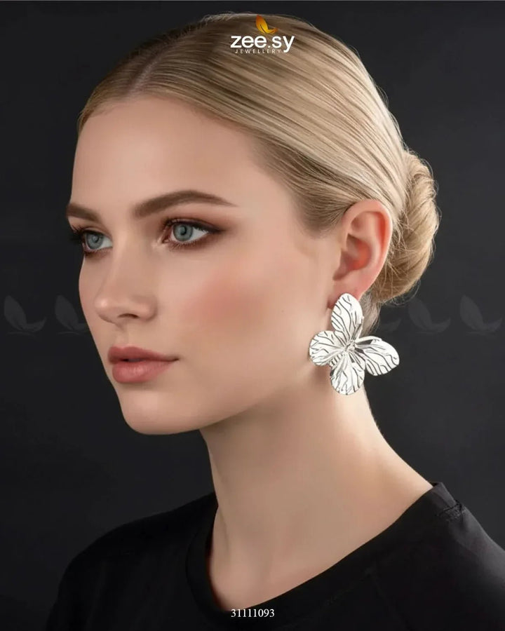 Fluttera Earrings Silver Earrings - Zeesy Jewellery Pakistan | Premium Artificial & Imitation Jewellery
