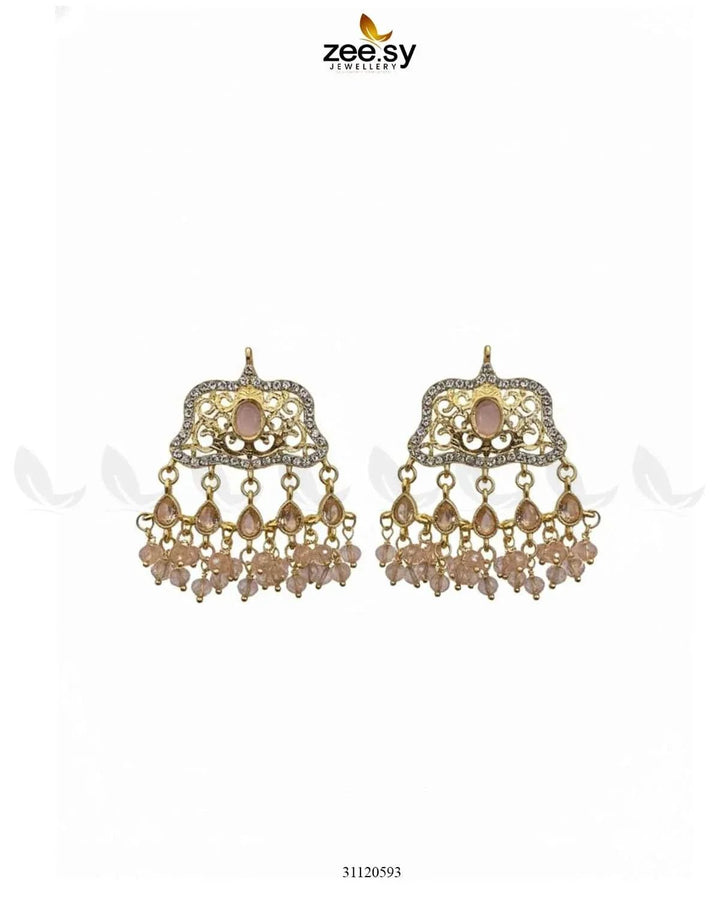 Elegant Tassel Moti Work Earrings Earrings - Zeesy Jewellery Pakistan | Premium Artificial & Imitation Jewellery