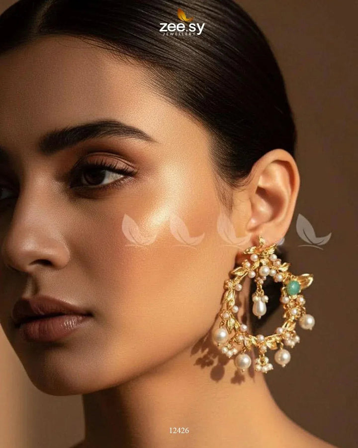 Leaf Earrings Earrings - Zeesy Jewellery Pakistan | Premium Artificial & Imitation Jewellery
