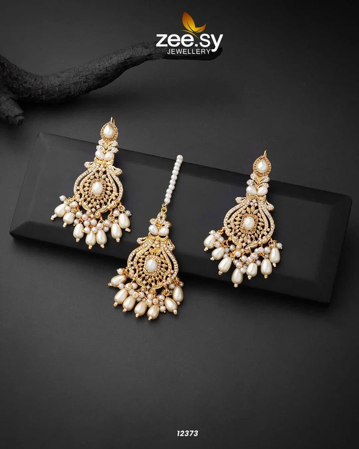 Minal's Earrings Pearl Earrings - Zeesy Jewellery Pakistan | Premium Artificial & Imitation Jewellery