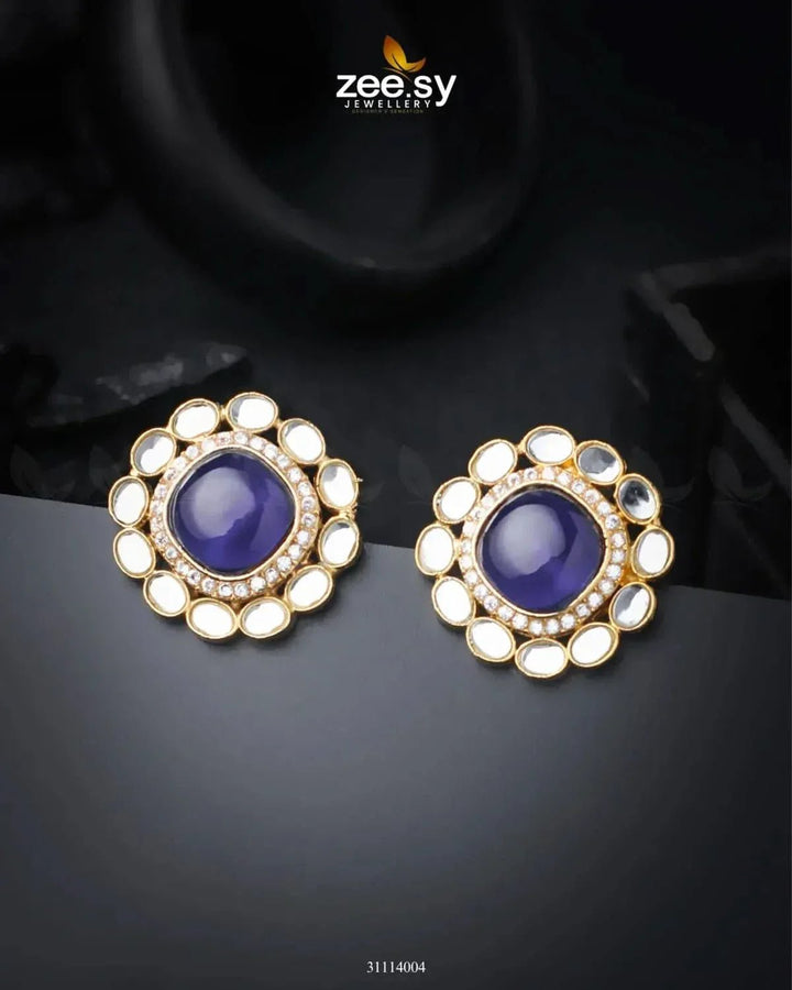 Zewar Earrings Blue Earrings - Zeesy Jewellery Pakistan | Premium Artificial & Imitation Jewellery
