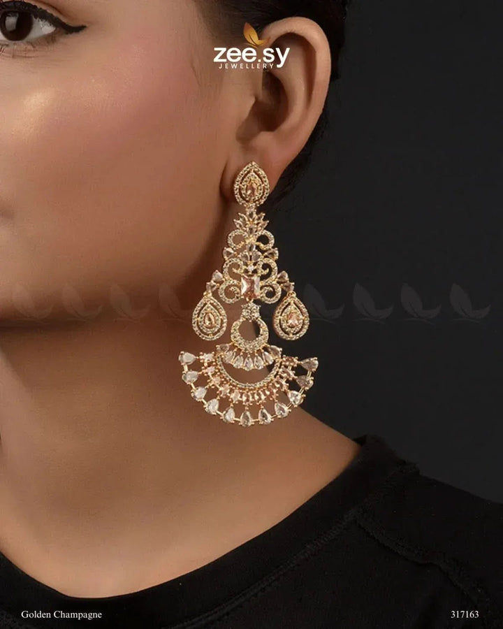 Lunaria Earrings Earrings - Zeesy Jewellery Pakistan | Premium Artificial & Imitation Jewellery