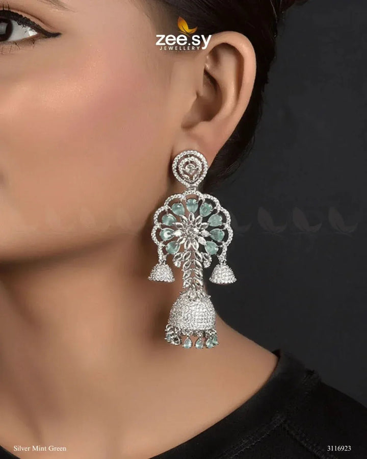 Hollyhock Earrings Earrings - Zeesy Jewellery Pakistan | Premium Artificial & Imitation Jewellery