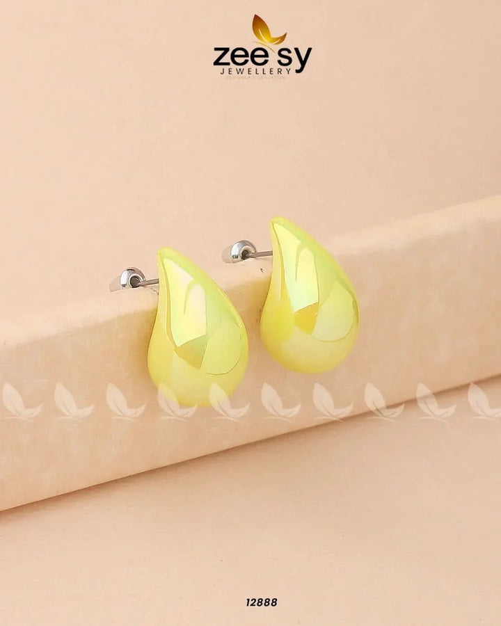 Clarkia Earrings Yellow Earrings - Zeesy Jewellery Pakistan | Premium Artificial & Imitation Jewellery