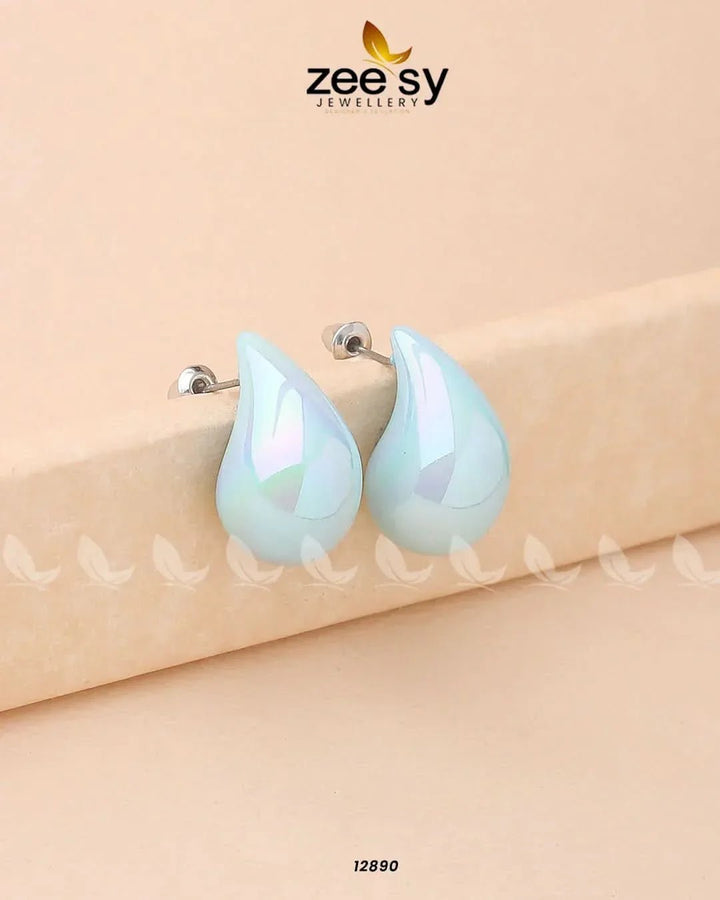 Clarkia Earrings Sky Blue Earrings - Zeesy Jewellery Pakistan | Premium Artificial & Imitation Jewellery