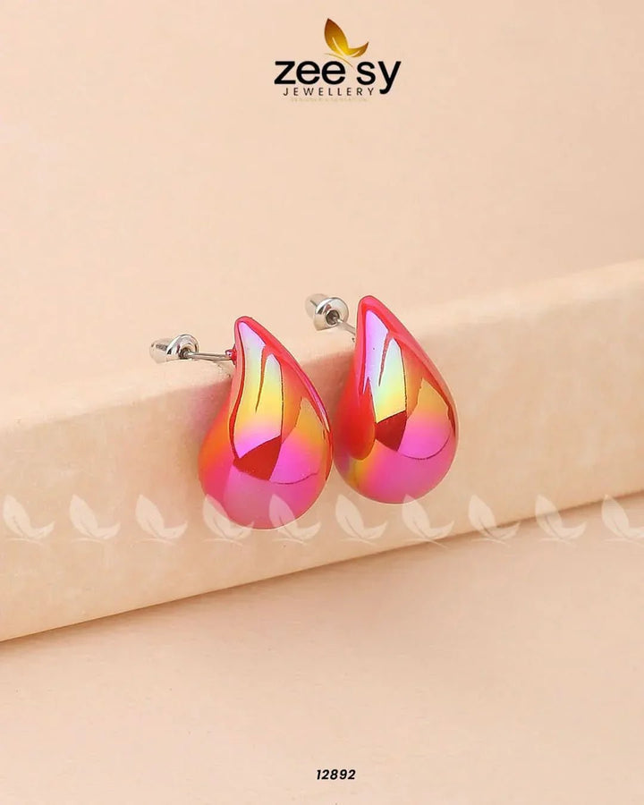 Clarkia Earrings Fuschia Earrings - Zeesy Jewellery Pakistan | Premium Artificial & Imitation Jewellery