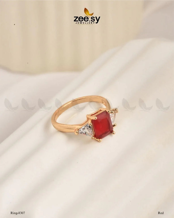 Ring-8307 Red Finger Ring - Zeesy Jewellery Pakistan | Premium Artificial & Imitation Jewellery