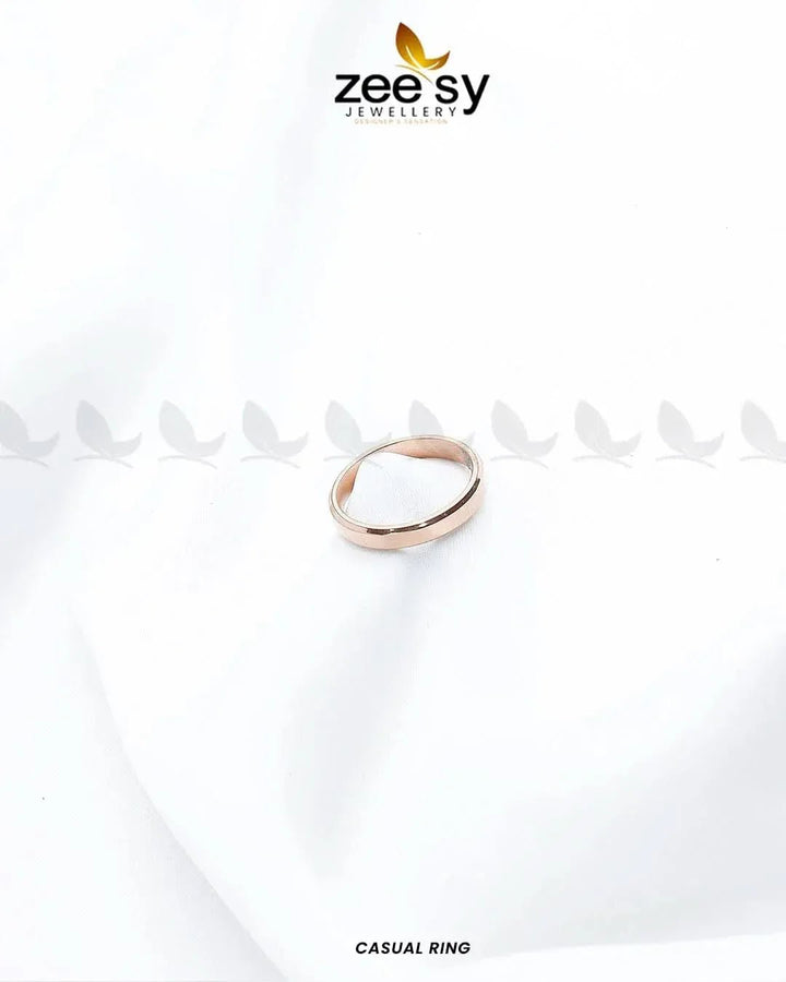 Casual Ring Rose Gold Finger Ring - Zeesy Jewellery Pakistan | Premium Artificial & Imitation Jewellery