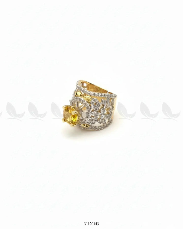 Queen's Vintage Treasure Ring Champagne Finger Ring - Zeesy Jewellery Pakistan | Premium Artificial & Imitation Jewellery