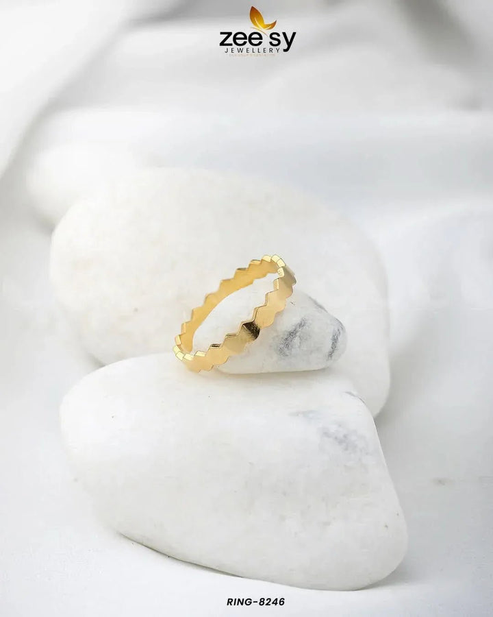 BEE MY LOVE RING-8246 Golden Finger Ring - Zeesy Jewellery Pakistan | Premium Artificial & Imitation Jewellery