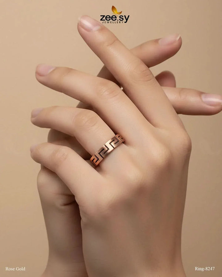 Maze Pattern Ring-8247 Finger Ring - Zeesy Jewellery Pakistan | Premium Artificial & Imitation Jewellery