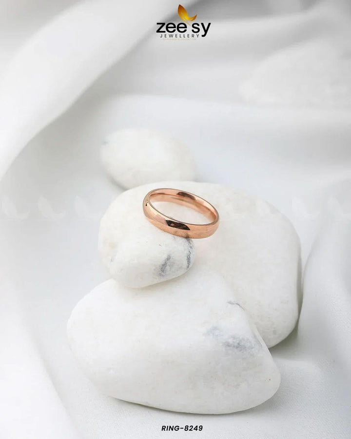Promise Ring-8250 Rose Gold Finger Ring - Zeesy Jewellery Pakistan | Premium Artificial & Imitation Jewellery