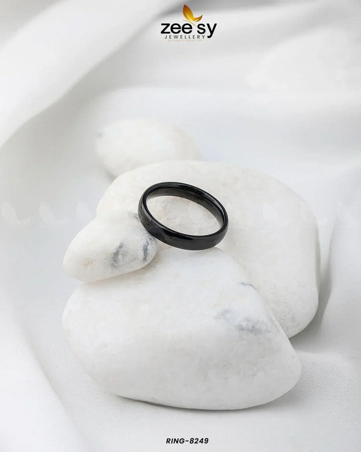 Promise Ring-8250 Black Finger Ring - Zeesy Jewellery Pakistan | Premium Artificial & Imitation Jewellery