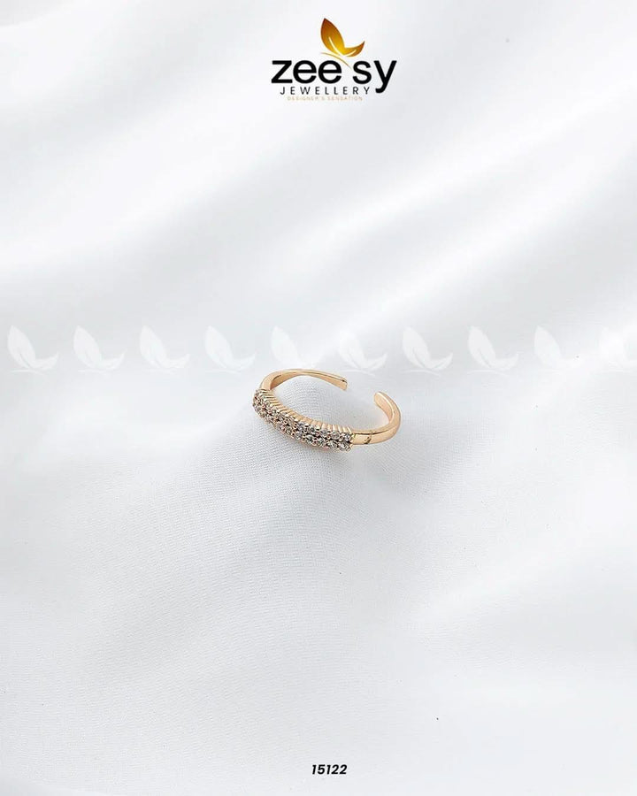 Cascade Ring Golden Finger Ring - Zeesy Jewellery Pakistan | Premium Artificial & Imitation Jewellery