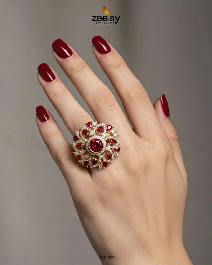 Emma Ring Finger Ring - Zeesy Jewellery Pakistan | Premium Artificial & Imitation Jewellery