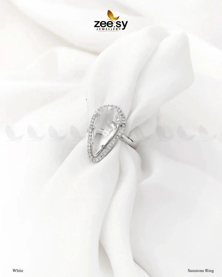 Sunstone Ring Finger Ring - Zeesy Jewellery Pakistan | Premium Artificial & Imitation Jewellery