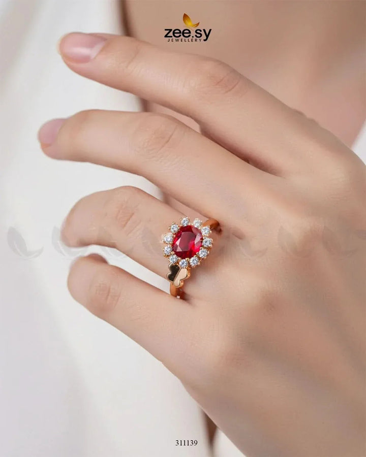 Peony Ring Finger Ring - Zeesy Jewellery Pakistan | Premium Artificial & Imitation Jewellery