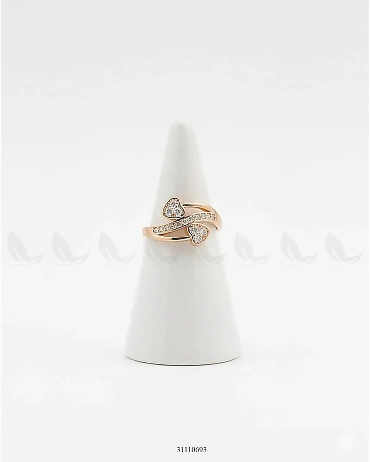 Amora Heart Ceystal Ring Finger Ring - Zeesy Jewellery Pakistan | Premium Artificial & Imitation Jewellery