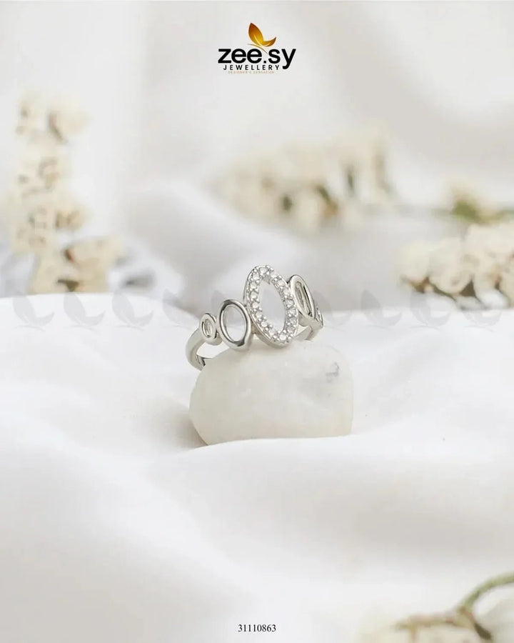 Celestia Ring Silver Finger Ring - Zeesy Jewellery Pakistan | Premium Artificial & Imitation Jewellery