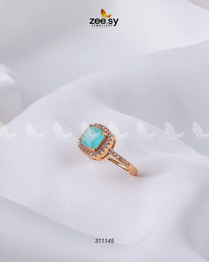 Ember Glow Ring turquoise Finger Ring - Zeesy Jewellery Pakistan | Premium Artificial & Imitation Jewellery