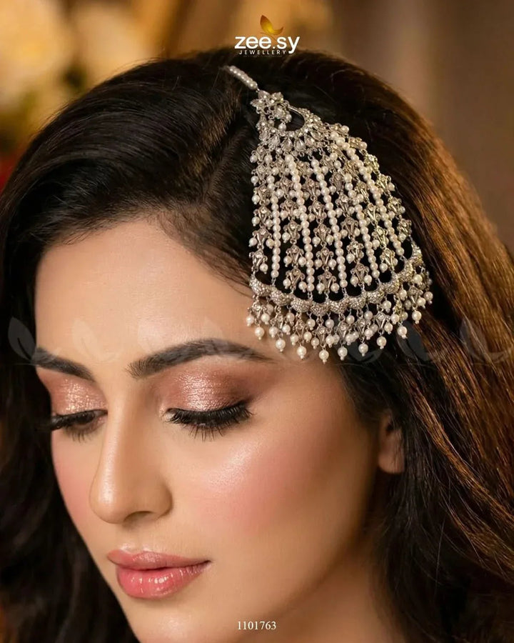 Peacock Gemstone Pearl Jhumar jhumar - Zeesy Jewellery Pakistan | Premium Artificial & Imitation Jewellery