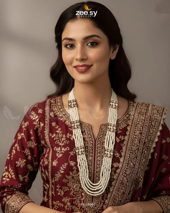 Heritage Malla Regal Necklace Malla Necklace - Zeesy Jewellery Pakistan | Premium Artificial & Imitation Jewellery