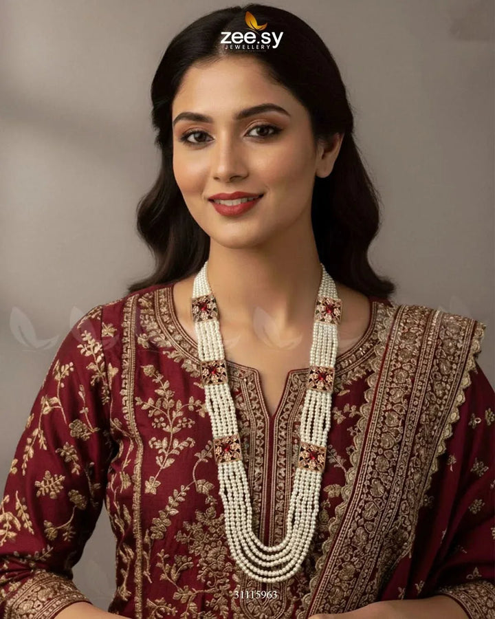 Heritage Malla Regal Necklace Malla Necklace - Zeesy Jewellery Pakistan | Premium Artificial & Imitation Jewellery