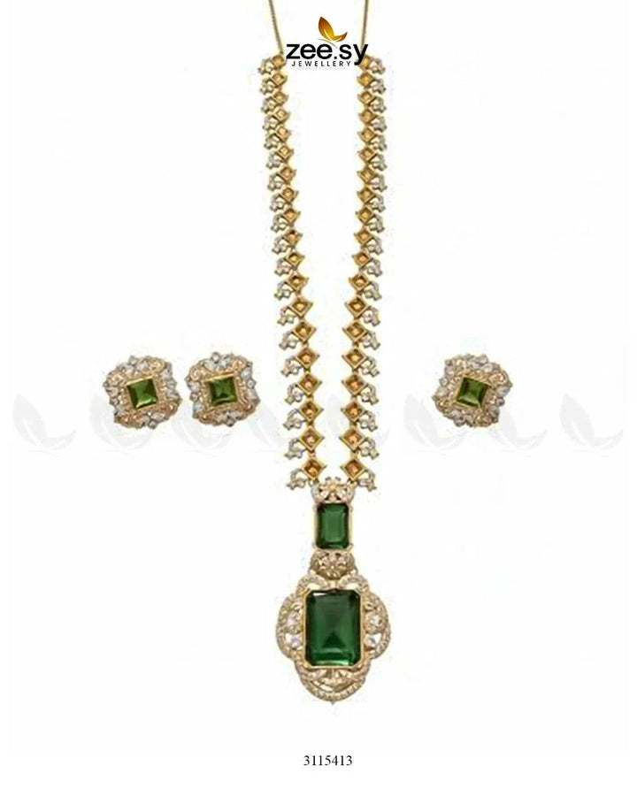 Safina Malla Necklace Set Malla Necklace - Zeesy Jewellery Pakistan | Premium Artificial & Imitation Jewellery