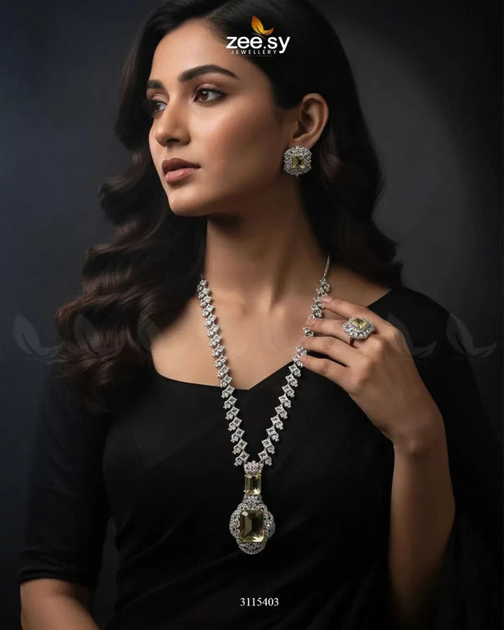 Safina Malla Necklace Set Malla Necklace - Zeesy Jewellery Pakistan | Premium Artificial & Imitation Jewellery