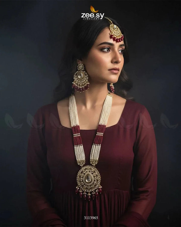 Maranta Malla Set Malla Necklace - Zeesy Jewellery Pakistan | Premium Artificial & Imitation Jewellery