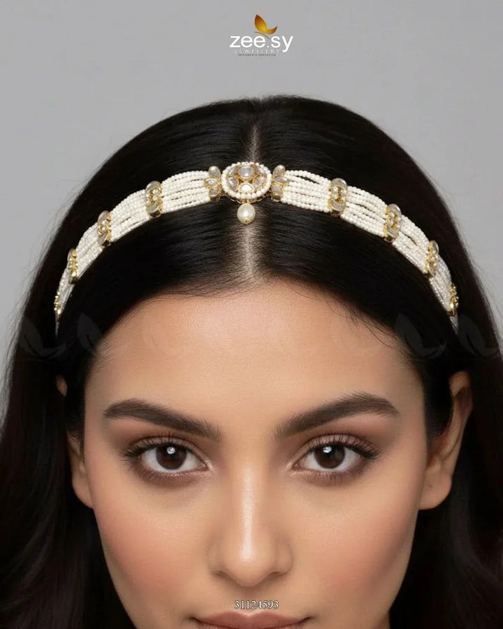 Ancestral Jewel Forehead Sheesh Patti MATHA PATI - Zeesy Jewellery Pakistan | Premium Artificial & Imitation Jewellery
