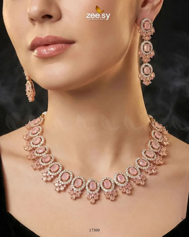 Embellished Necklace Necklace Sets - Zeesy Jewellery Pakistan | Premium Artificial & Imitation Jewellery