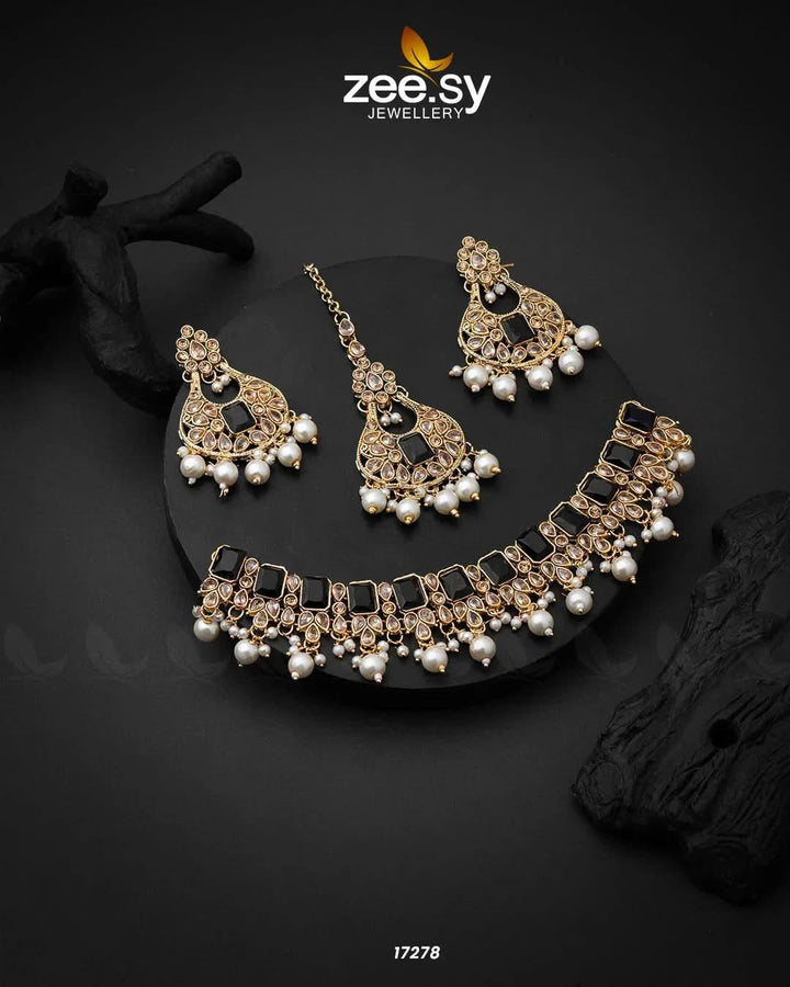 Guluband Necklace Black Necklace Sets - Zeesy Jewellery Pakistan | Premium Artificial & Imitation Jewellery