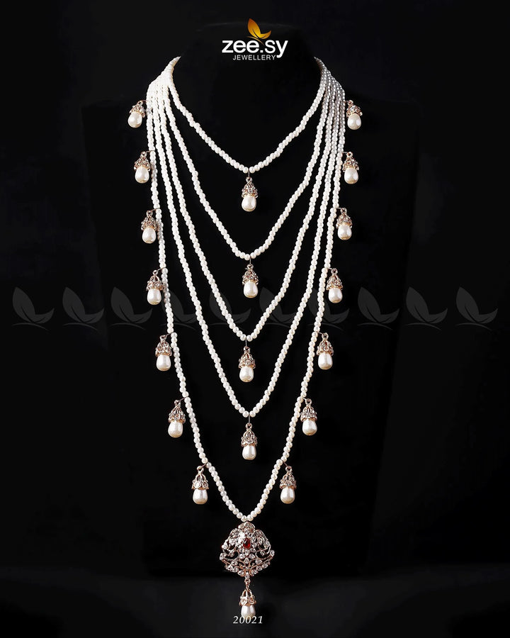 Hyderabadi Panch lara Malla Necklace Sets - Zeesy Jewellery Pakistan | Premium Artificial & Imitation Jewellery