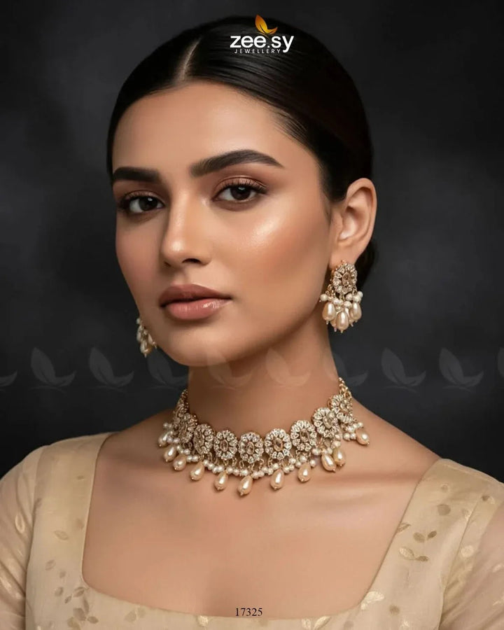 Blooming Flower Necklace Set Necklace Sets - Zeesy Jewellery Pakistan | Premium Artificial & Imitation Jewellery