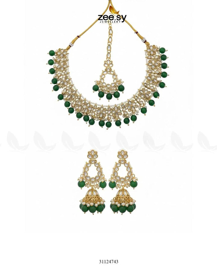 Heirloom Grand Luminous Necklace Set Necklace Sets - Zeesy Jewellery Pakistan | Premium Artificial & Imitation Jewellery