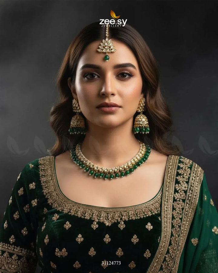 Opulent Tradiitional Necklace Set Necklace Sets - Zeesy Jewellery Pakistan | Premium Artificial & Imitation Jewellery
