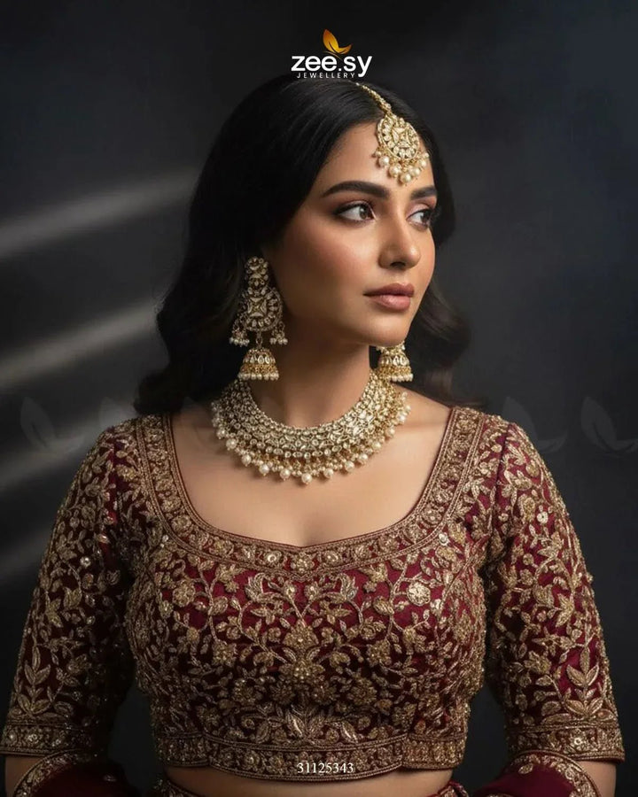 Gilded Perpetual Crystal Necklace Set Necklace Sets - Zeesy Jewellery Pakistan | Premium Artificial & Imitation Jewellery