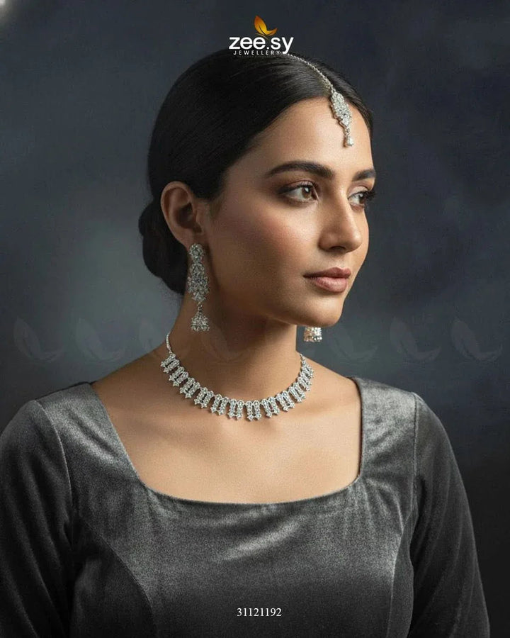 Classic Zircon Necklace Necklace Sets - Zeesy Jewellery Pakistan | Premium Artificial & Imitation Jewellery