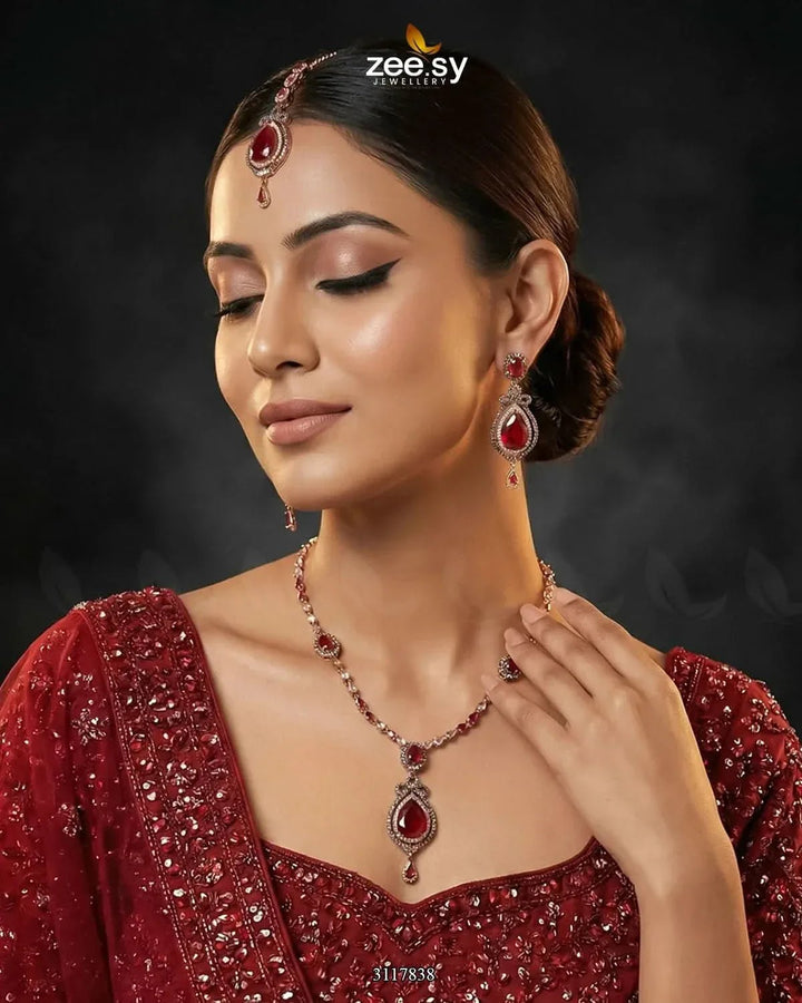 Syra Yousuf Necklace Set Necklace Sets - Zeesy Jewellery Pakistan | Premium Artificial & Imitation Jewellery